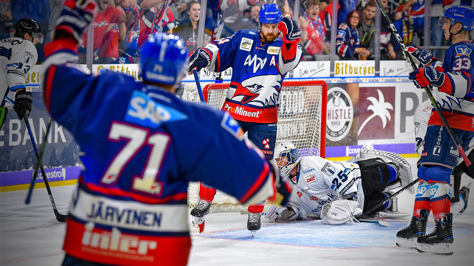 Järvinen schießt die Adler zum Sieg